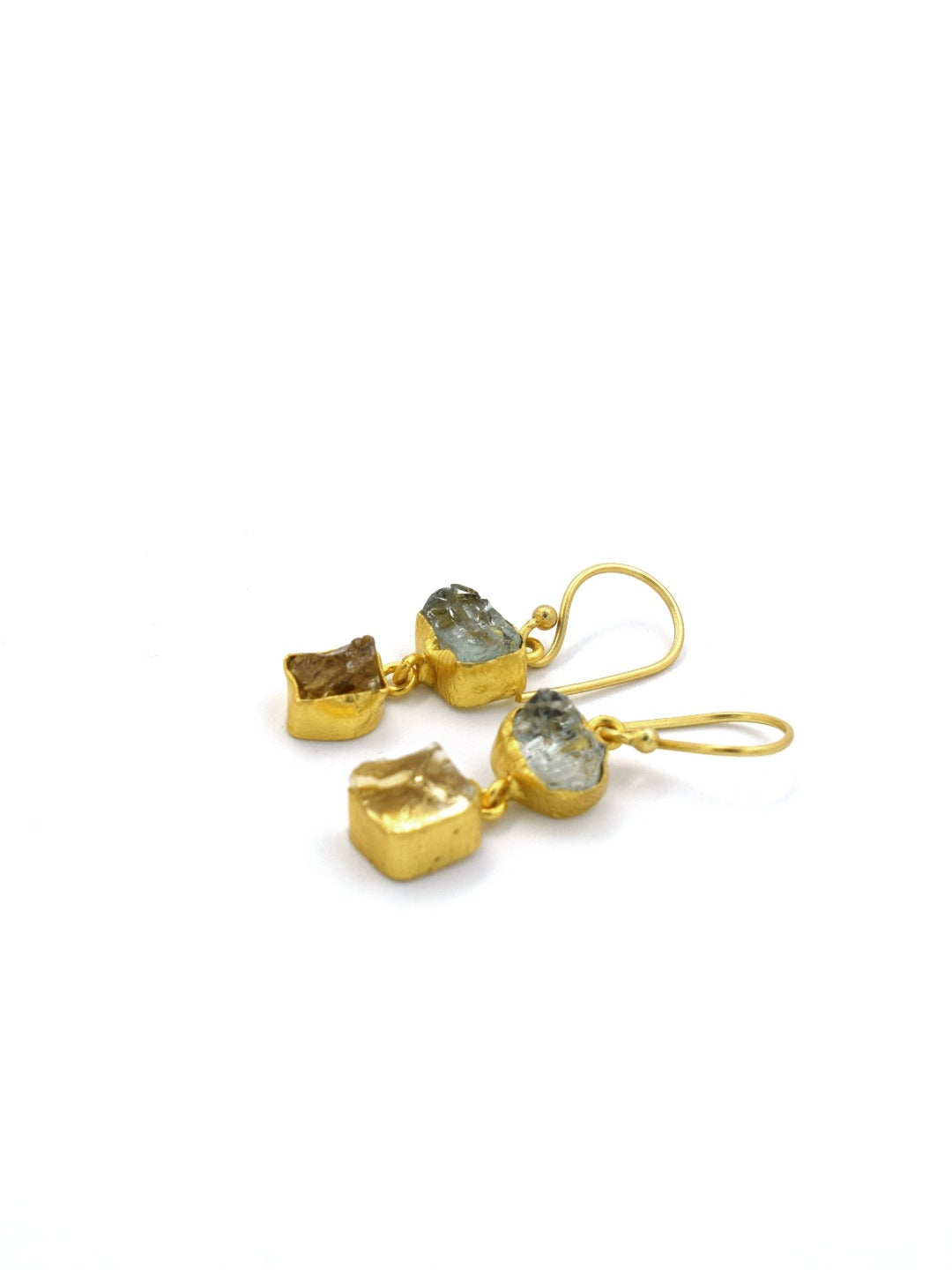 Dainty Two Stone Earrings - QUEENS JEWELS